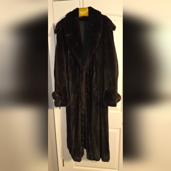 Men's full-length mink coat - Picture 1 of 4